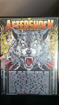 2022 Aftershock Festival Wolf Poster