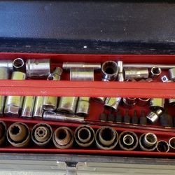 Assorted Tools and Box 