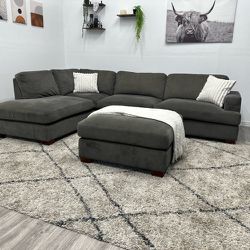 Thomasville Grey Sectional Couch - Free Delivery