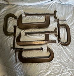 Lot Of 5 Heavy Duty C welding Clamps