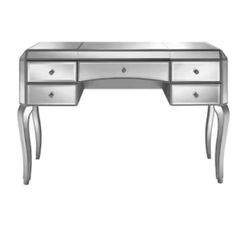 Vanity With Mirror And Table Lamp