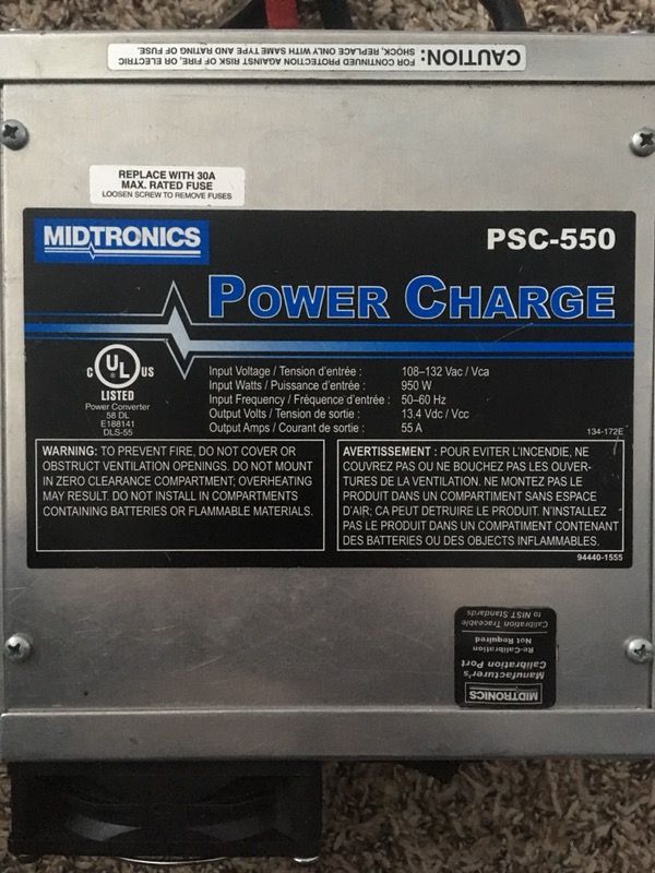 MIDTRONICS PSC550 Power Supply And Battery Charger For, 60 OFF