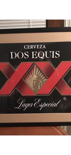 🍻🍺 DOS EQUIS XX MATED AND FRAMED PRINT 🍻