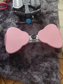Mini Stepper and Pink Foot Rocker Exercise