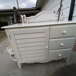  Vintage White Dresser OBO