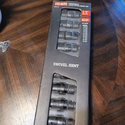 ICON Impact Swivel Joint Socket-Set 3/8"