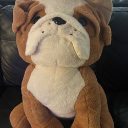 Plush bulldog