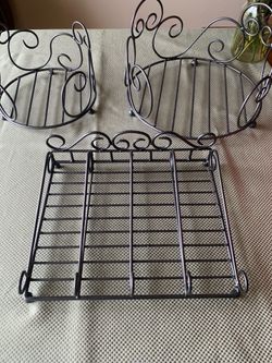 Hostess serving set   plates and silverware