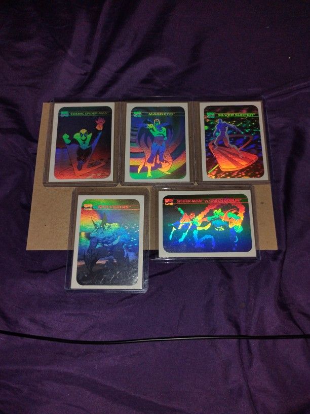 1990 Marvel Impel First Edition Hologram Marvel Cards!! Complete Set Mint Condition