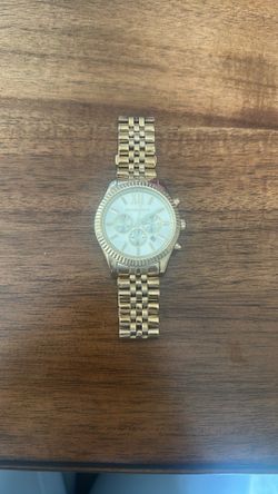Men's Chronograph Lexington Gold-Tone Stainless Steel Bracelet Watch 45mm MK8281