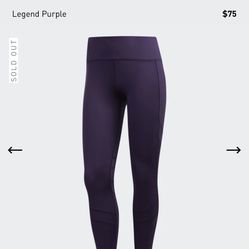 Adidas Running Leggings M Black ( NWT)