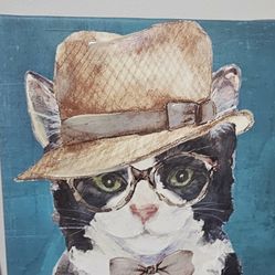 Cat Canvas Wall Art 