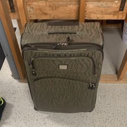 Liz Claiborne Tropical  Destination Luggage Set - Hunter Green & Heavy Dury