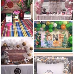 Balloon Decorations And Party Treats 