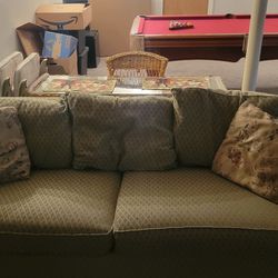 Light Green La-Z-Boi Couch w/ Original Cushins And Pillows