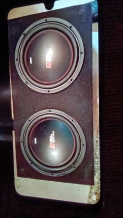 Cerwin Vega Dual Subwoofer Box and 1000w amp