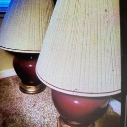 2 Lamps Only No Shades 