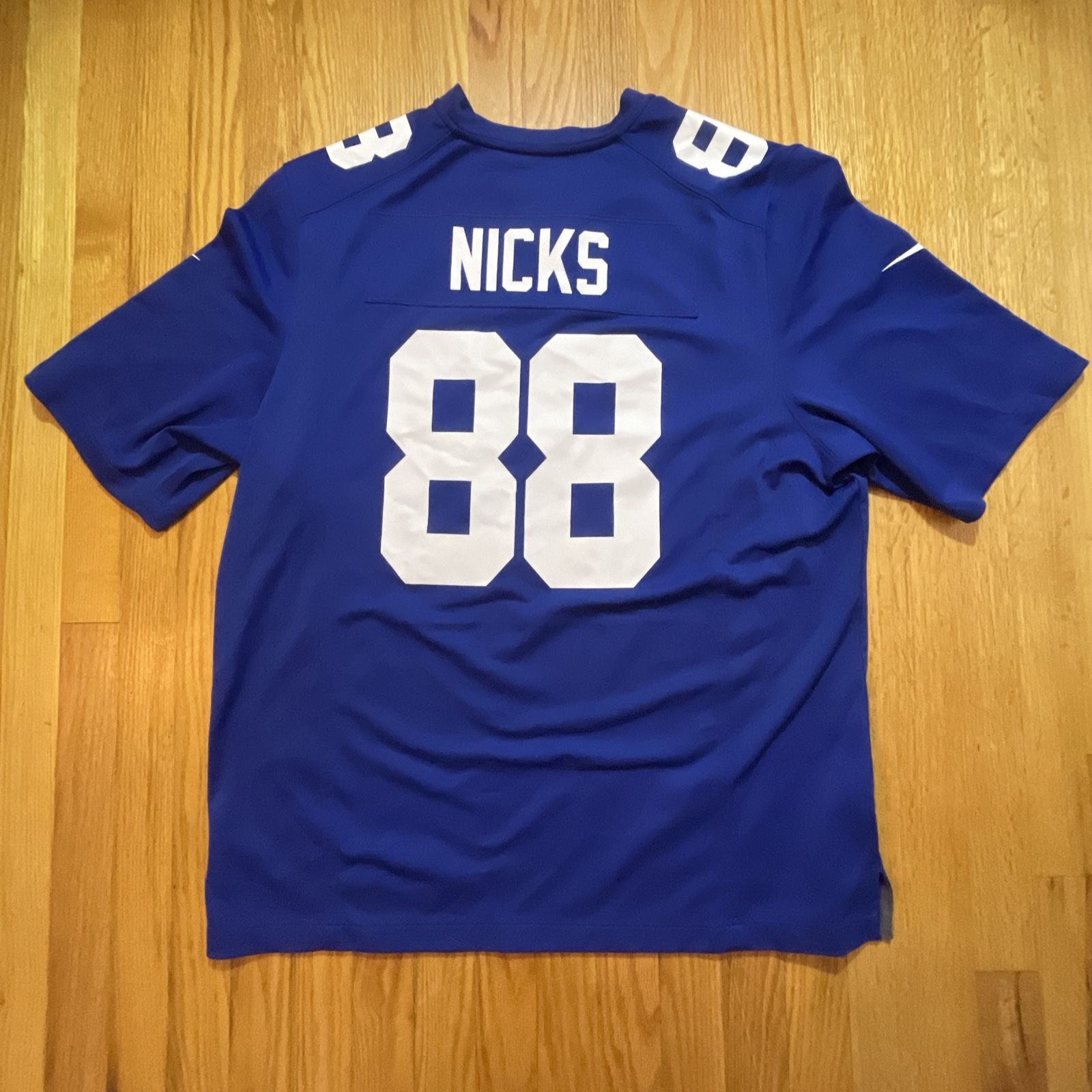 Hakeem Nicks #88 New York Giants Jersey Size XL Nike NFL On The Field - Blue