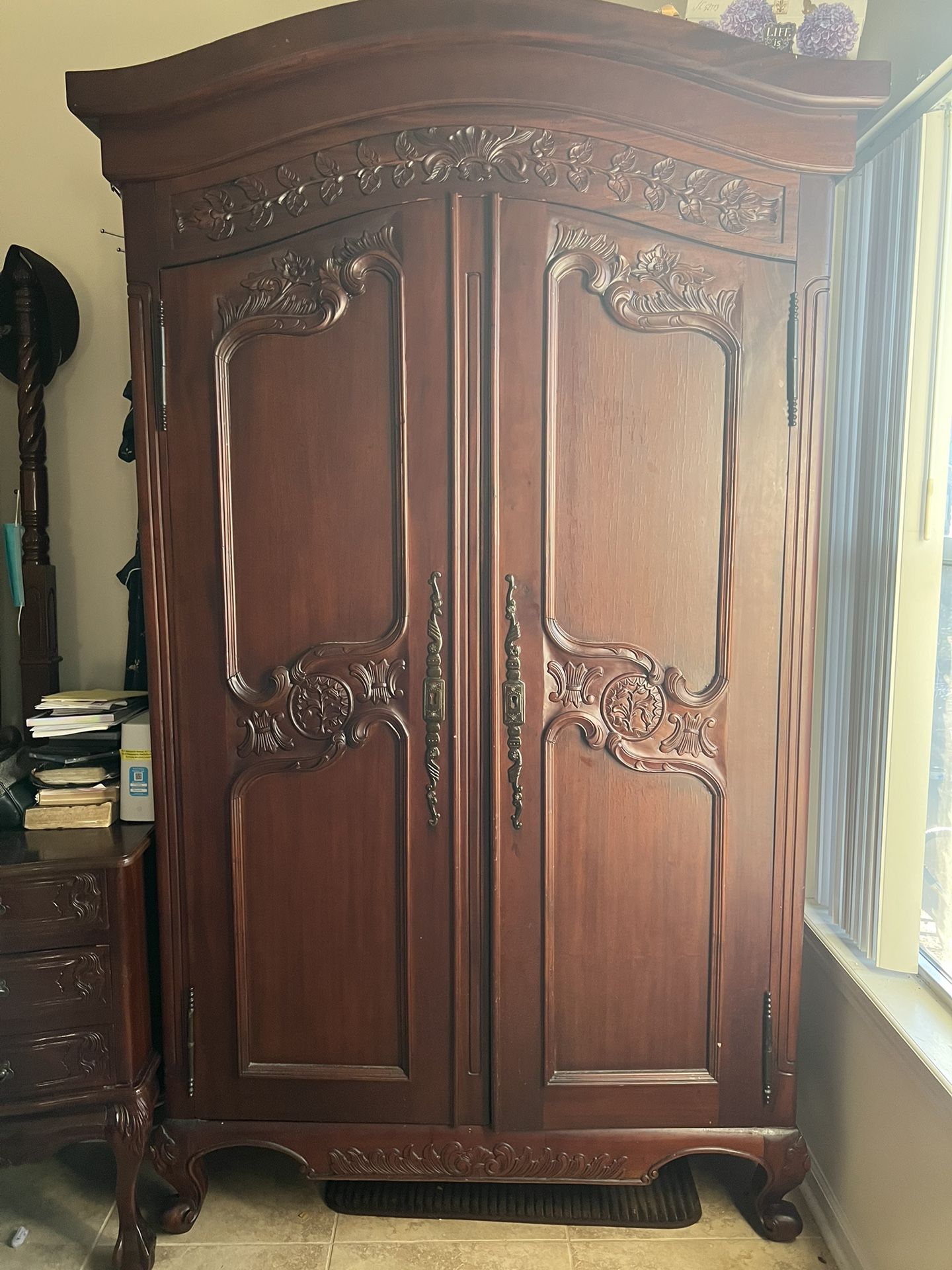 Vintage Wooden Armoire Preowned