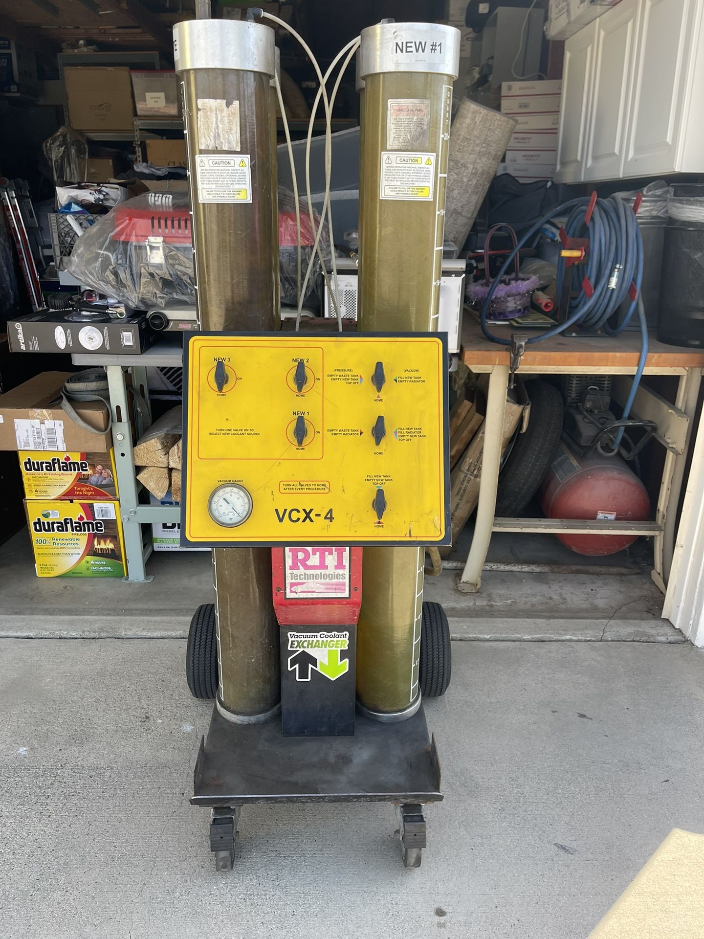RTI Technologies VCX4 vacuum coolant exchanger + Compressor