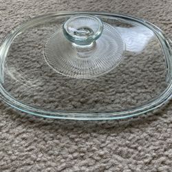 Corning Pyrex F-12C Oval Glass Lid for 1.5 Quart French Oval Bakeware Dish