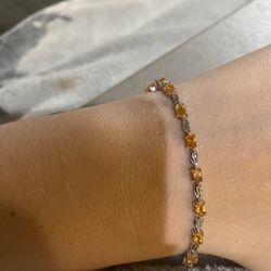 Gorgeous Fire Opal Bracelet - New - 7.25”