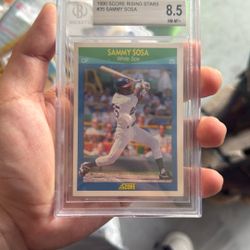 1990 SCORE RISING STARS #35 SAMMY SOSA RC WHITE SOX