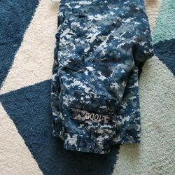 Camo Navy Pants-Authentic 2=30.00