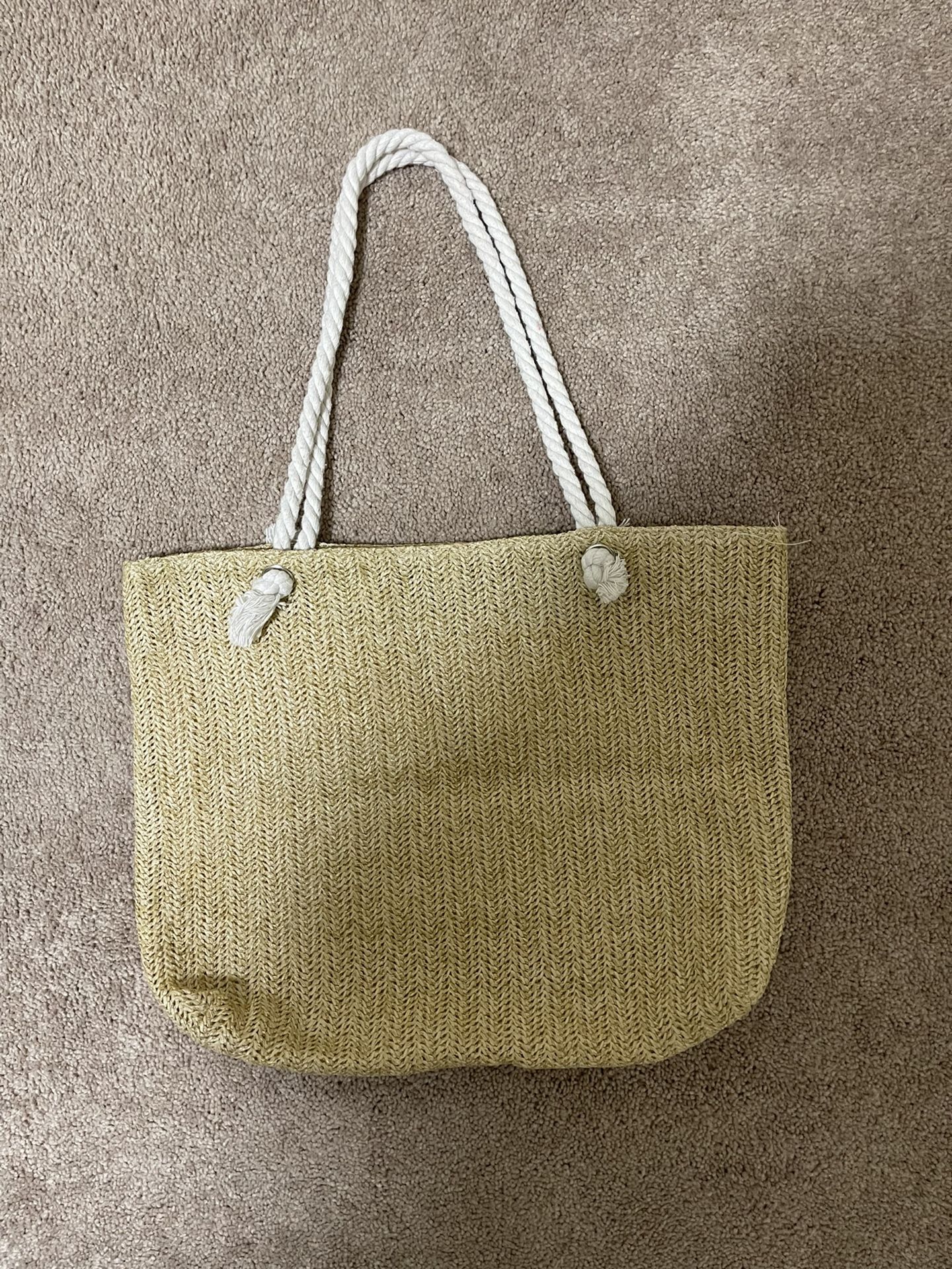 Small Straw Beach Bag