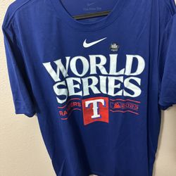 World Series rangers Nike dri-fit tee