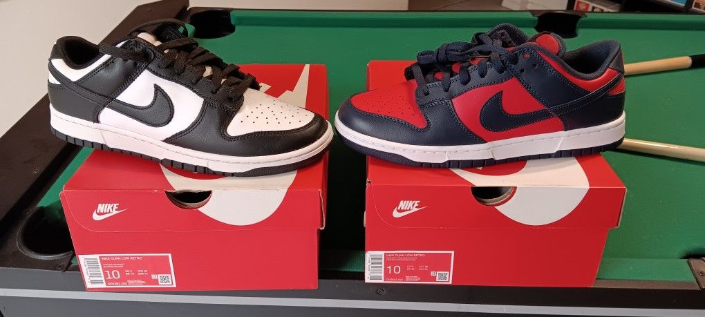 Nike Dunk Lows Size 10 New