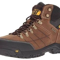 NEW Size 7.5 Wide Cat Footwear Men Threshold Waterproof Industrial Boots Soft Toe Construction Boot Caterpillar Work Boots