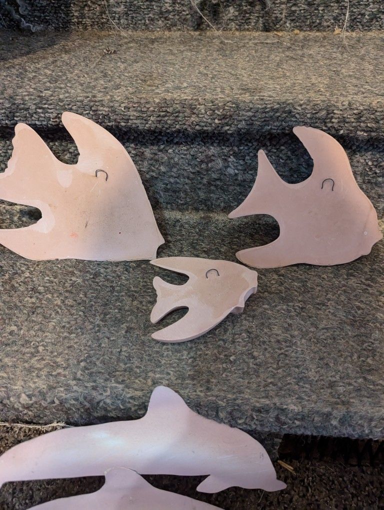 3 Ceramic Fish $8
