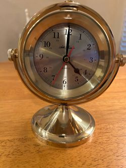 Seth Thomas solid brass nautical clock