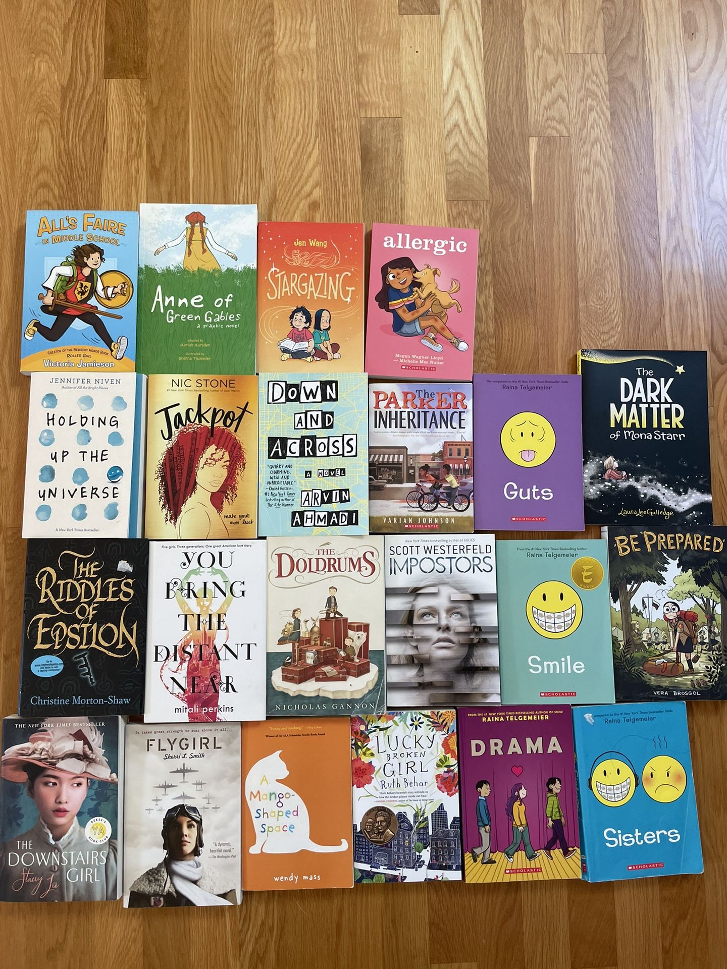 Selection Of YA Books And Graphic Novels