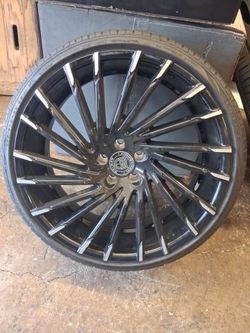 22" ASANTI BLACK LABEL WITH TIRES