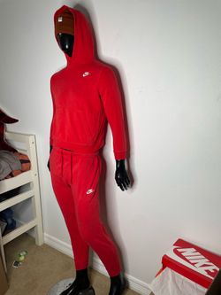 Red Nike tracksuit