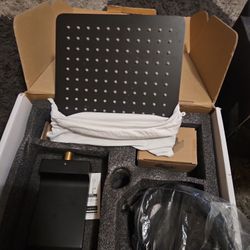 Black Shower System For Parts MISSING THE VALVE 