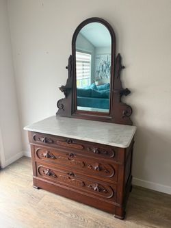 TIMELESS Dresser with Mirror - 1860’s - victorian Eastlake - secret drawer -  delivery available