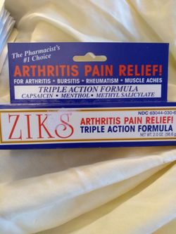 Ziks Arthritis Cream Unopened