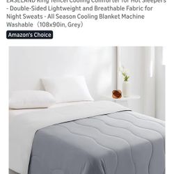 King Size Cooling Comforter Gray