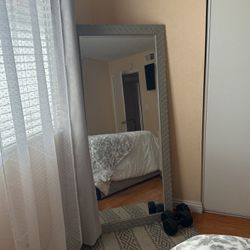 Tall Gray Mirror 
