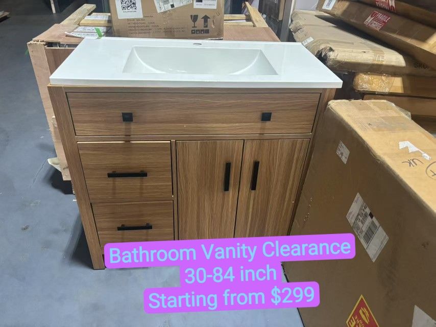 Bathroom Vanity Clearance,30-84 inch