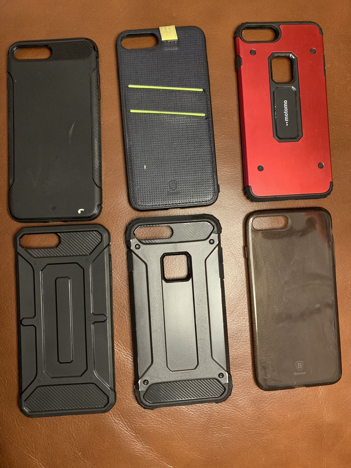 Set of 6 cases for iPhone 6/7/8 Plus for $35 or each for 7$