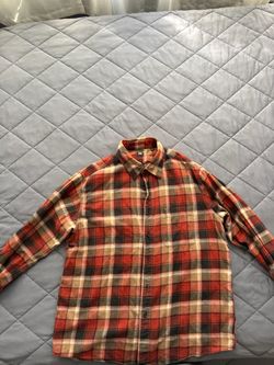 Orange flannel size L