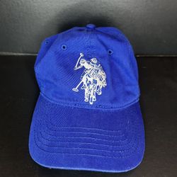 US Polo Assn. Navy Blue Adjustable Baseball Cap with Embroidered Logo Hat