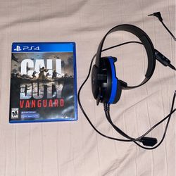 Ps4 Bundle. Call Of Duty Vanguard And Headset