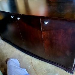 Stunning Mohagany Mirror Credenza