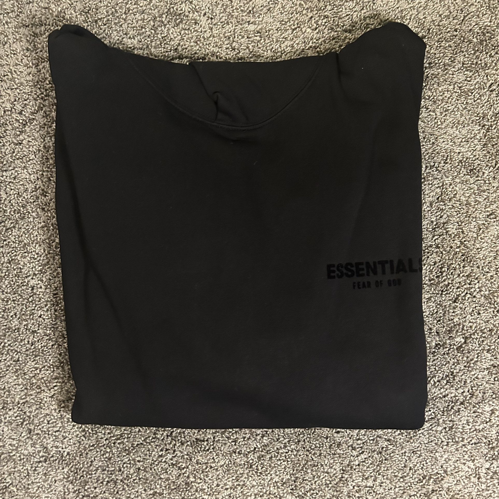 Black Essentials hoodie size M