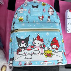 Hello kitty lounged Christmas Backpack